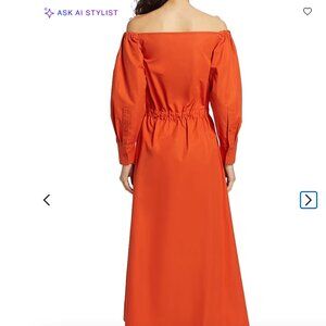 Altuzarra off shoulder  nasturtium dress  sz 38 (US6)